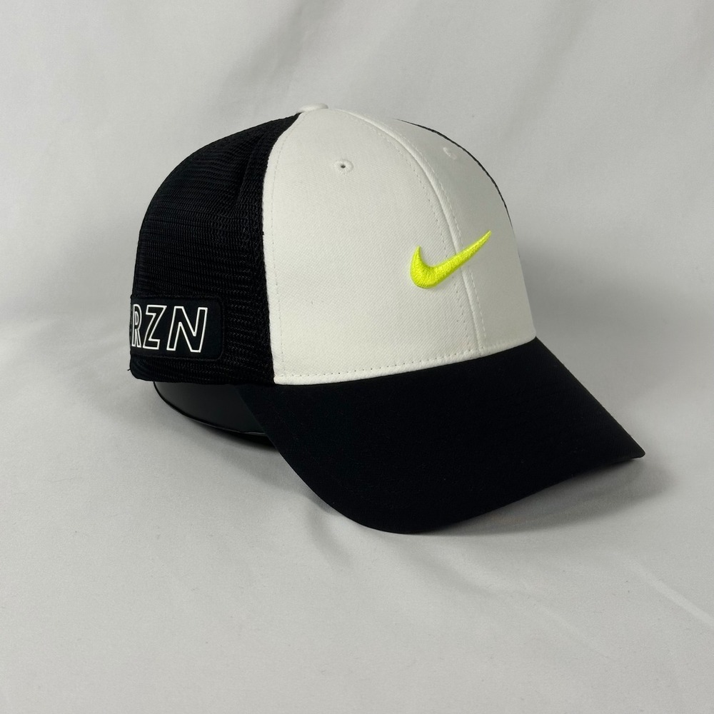 Nike Vapor RZN Golf Hat NWOT 2015 Mens L/XL Black White Mesh Flexfit Cap